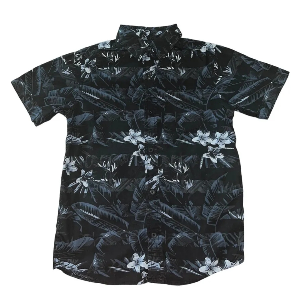 5 for $25 | NWOT Tony Hawk Floral Striped Button Up Short Sleeve Shirt